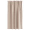 vidaXL Blackout Curtains with Rings 2 pcs Taupe 140 x 140 cm Polyester