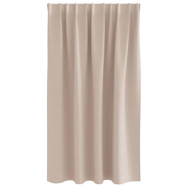 vidaXL Blackout Curtains with Rings 2 pcs Taupe 140 x 140 cm Polyester