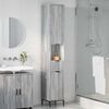 vidaXL Bathroom Cabinet with Drawer Grey Sonoma 31.5 x 33 x 190 cm