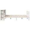 vidaXL Bookcase Bed without Mattress White 140x200cm Solid Wood Pine