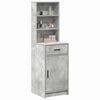 vidaXL Highboard Concrete Grey 40 x 40.5 x 135 cm Engineered Wood