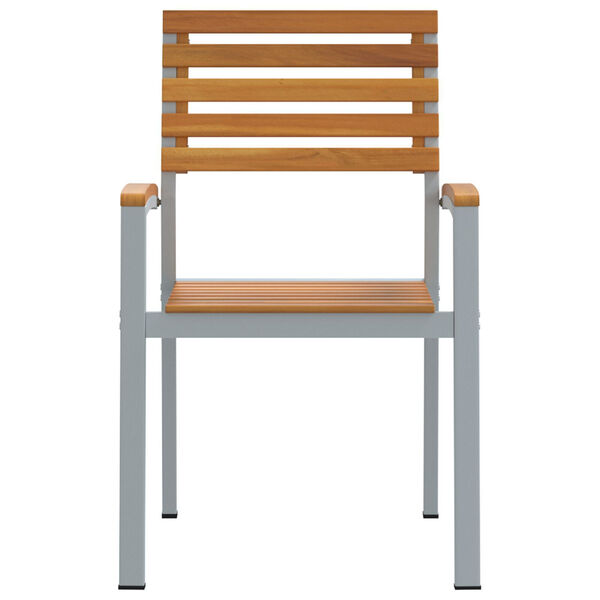 vidaXL Garden Chair 2 pcs Brown 56 x 57 x 87 cm Solid Acacia Wood