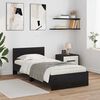 vidaXL Bed Frame with Headboard Black Oak 100 x 200 cm Engineered Wood