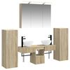 vidaXL Bathroom Furniture Set 6 pcs Sonoma Oak