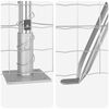 vidaXL Fence with Posts Silver 1.5 x 10 m Steel