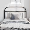 vidaXL Metal Headboard Black 100 cm