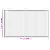 vidaXL Rug Rectangular Black 60x100 cm Bamboo