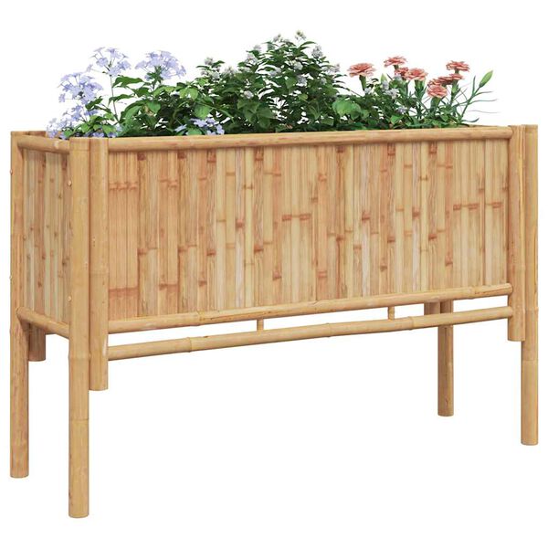 vidaXL Garden Raised Bed Brown 110 x 35 x 70 cm Bamboo