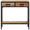 vidaXL Console Table 70x35x70 cm Solid Rough Wood Mango