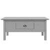 vidaXL Coffee Table BODO Grey 100x55x45 cm Solid Wood Pine