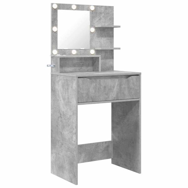 vidaXL Bedroom Dressing Tables Concrete Grey 80 x 39.6 x 135 cm