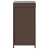 vidaXL Trash Bin Brown 40x40x80 cm Poly Rattan