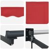 vidaXL Manual Retractable Awning Red 3.5 x 2 m