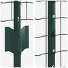 vidaXL Fence with Post Green 1.5 x 10 m Steel and PVC
