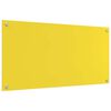 vidaXL Kitchen Backsplash Yellow 100 x 50 x 0.6 cm Tempered Glass
