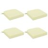 vidaXL 4-Piece Seat Cushions SOEST 4 pcs 100% Polyester Cream