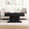 vidaXL Coffee Table Black Oak 96 x 50 x 45 cm Engineered Wood