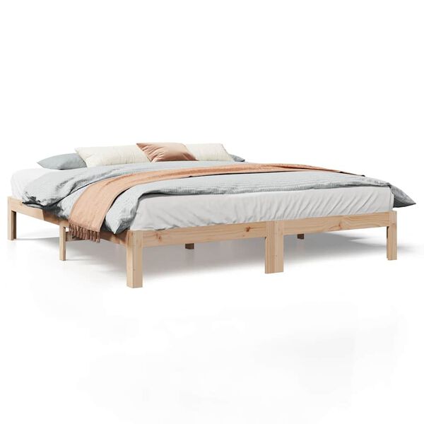 vidaXL Bed Frame without Mattress 160x200 cm Solid Wood Pine