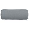vidaXL Bolster Pillows 2 pcs Light Grey Ø 15 x 40 cm Fabric