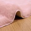vidaXL Faux Rabbit Fur Rug Olite Pink &Oslash; 200 cm Polyester
