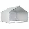 vidaXL Chicken Coop with Roof Silver 200 x 200 x 150 cm