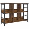 vidaXL Bookshelf Smoked Oak 102 x 32 x 72.5 cm Engineered Wood