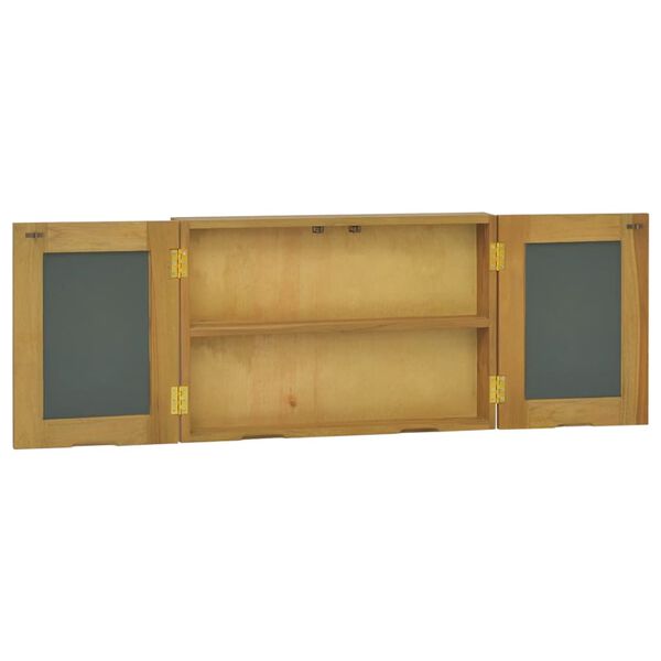 vidaXL Mirror Cabinet 60x10x40 cm Solid Wood Teak