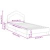 vidaXL Children's Bed Frame with Headboard Purple 90 x 190 cm Velvet