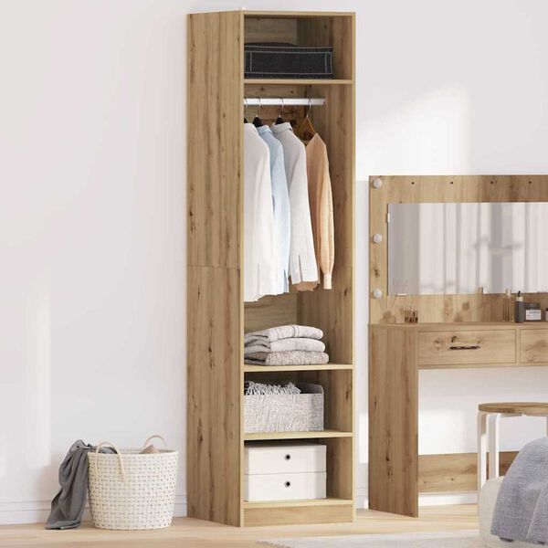 vidaXL Wardrobe Artisan Oak 50 x 50 x 200 cm Engineered Wood
