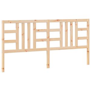 vidaXL Bed Headboard 206x4x100 cm Solid Wood Pine