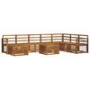vidaXL Outdoor Sofa Set 9 pcs Natural