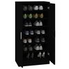 vidaXL Shoe Cabinet Black 55x35x108 cm Engineered wood