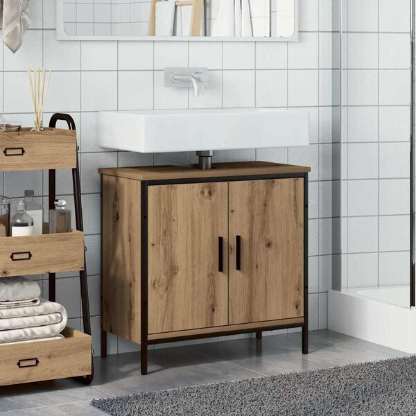 vidaXL Sink Cabinet Artisan Oak 60x30x60 cm Engineered Wood