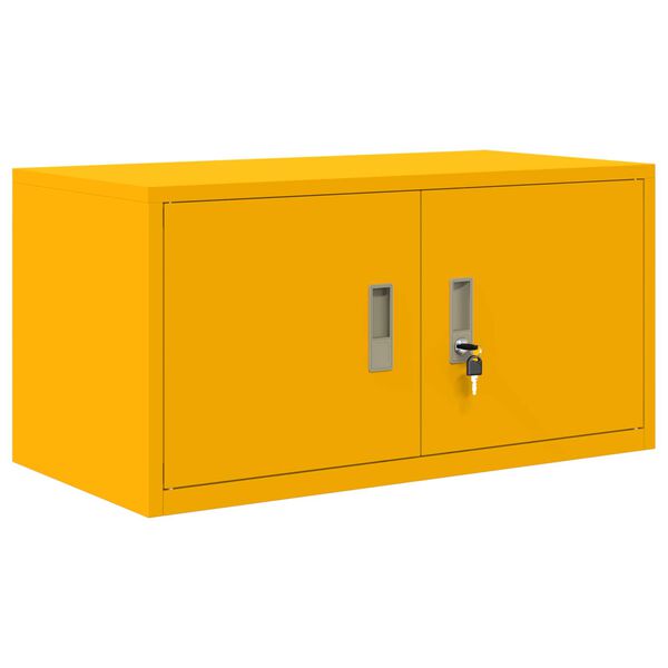 vidaXL Storage Cabinet with Storage Mustard Yellow 80 x 40 x 40 cm