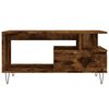 vidaXL Coffee Table Smoked Oak 90x49x45 cm Engineered Wood