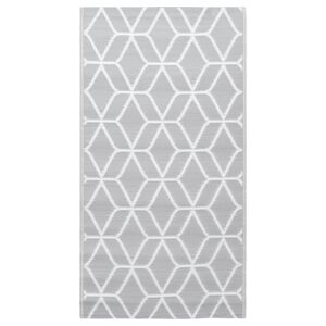 vidaXL Outdoor Carpet | Grey | Polypropylene | 160x230 cm | Pattern