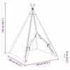 vidaXL Teepee Tent White 120 x 120 x 150 cm Fabric and Plastic