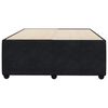 vidaXL Bed Frame without Mattress Black 120x200 cm Velvet