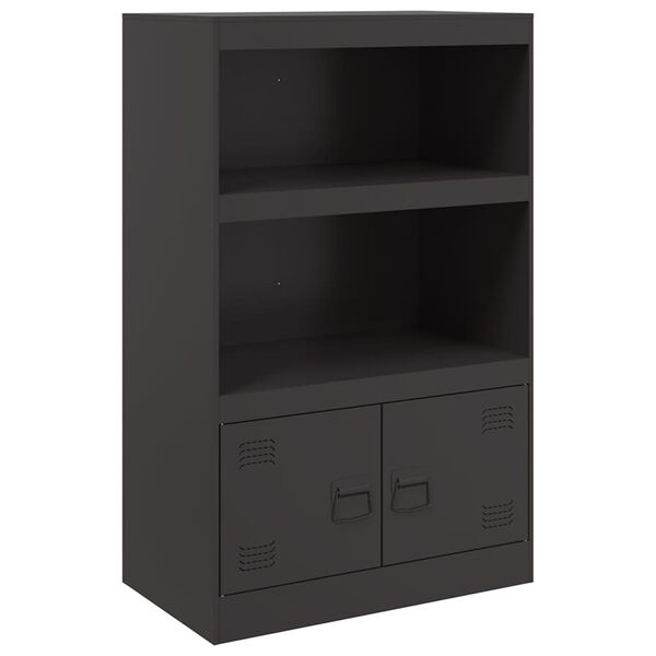 vidaXL Sideboard Black 67x39x107 cm Steel