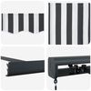 vidaXL Retractable Awning Anthracite and White 4.5x3 m Fabric&Aluminium