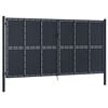 vidaXL Garden Gate Steel 400x175 cm Anthracite