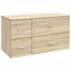 vidaXL Bathroom Furniture Set 2 pcs Sonoma Oak Engineered Wood
