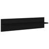 vidaXL TV Units Wall-mounted 6 pcs Black oak Engineered wood