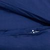 vidaXL Duvet Cover Set Navy Blue 135x200 cm Cotton