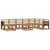 vidaXL Outdoor Sofa Set 9 pcs Natural Solid Acacia Wood