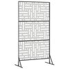 vidaXL Privacy Screen Grey 100 x 50 x 180 cm Steel