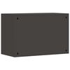 vidaXL Wall Cabinet for Garage with Gas-lift Door Black