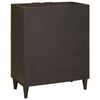 vidaXL Side Cabinet Black and Gold 60 x 33.5 x 75 cm Solid Mango Wood