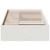 vidaXL Day Bed without Mattress White 80x200 cm Solid Wood Pine
