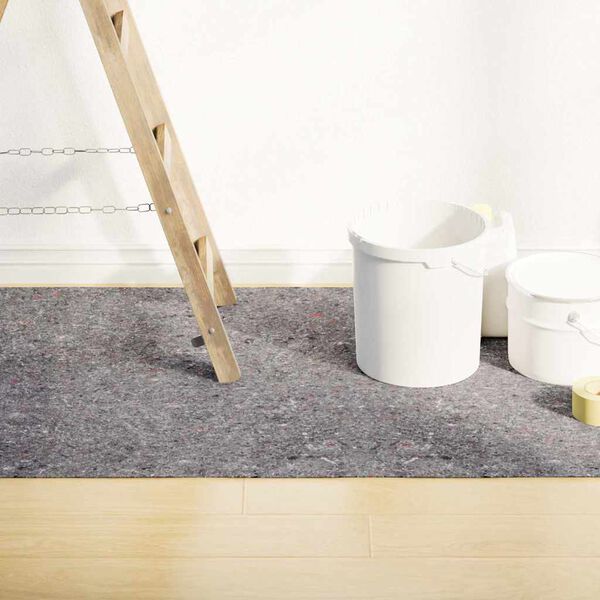 vidaXL Non-slip Painter Fleeces 2 pcs 10 m 220 g/m&sup2; Grey